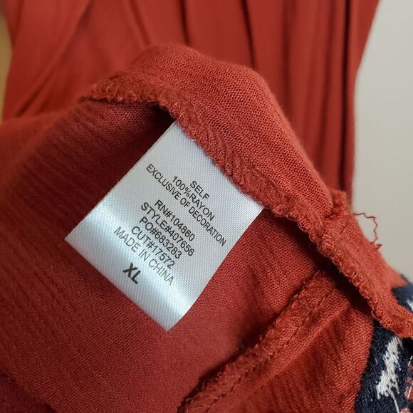 Chloe & Katie boho open back tank top xl - Picture 6 of 11